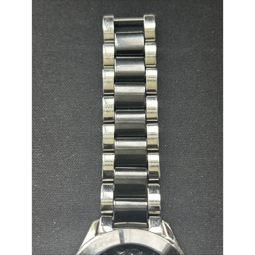 Steel By Design Charcoal Mother Of Pearl Dial Women’s Quartz Watch